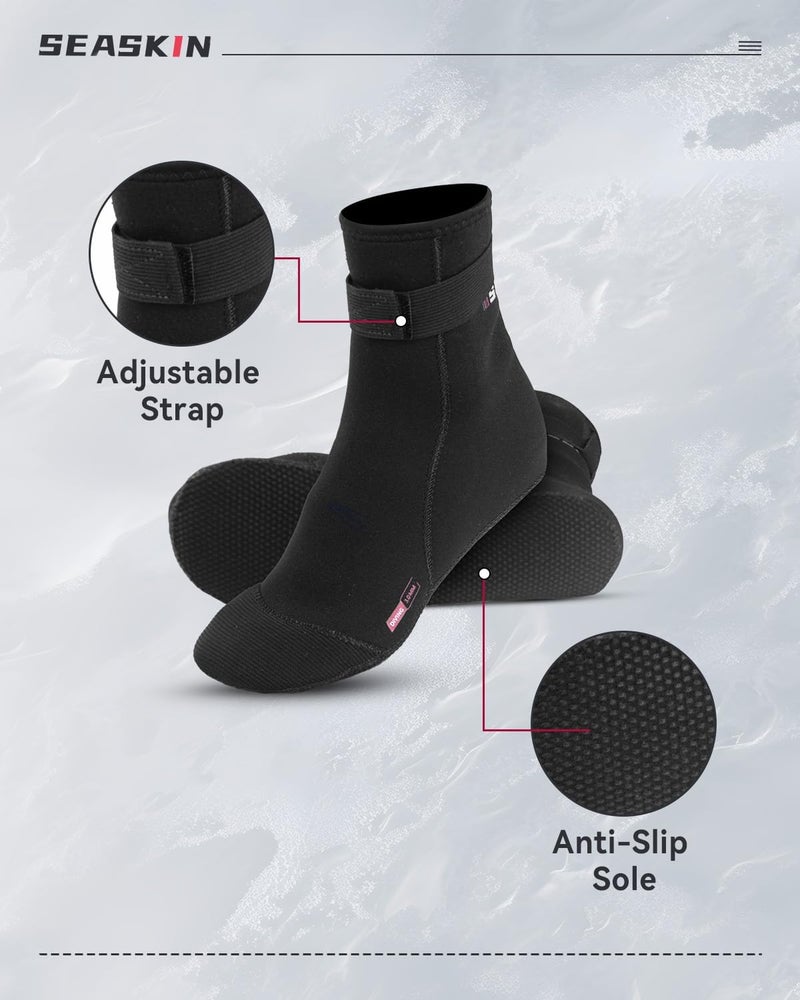 Seaskin Neoprene Socks, 3mm Beach Volleyball Sand Soccer Wetsuit Socks - Image 4